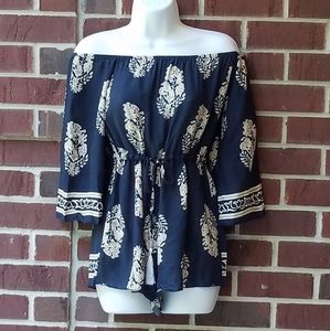 Xinyan off the shoulder classy romper